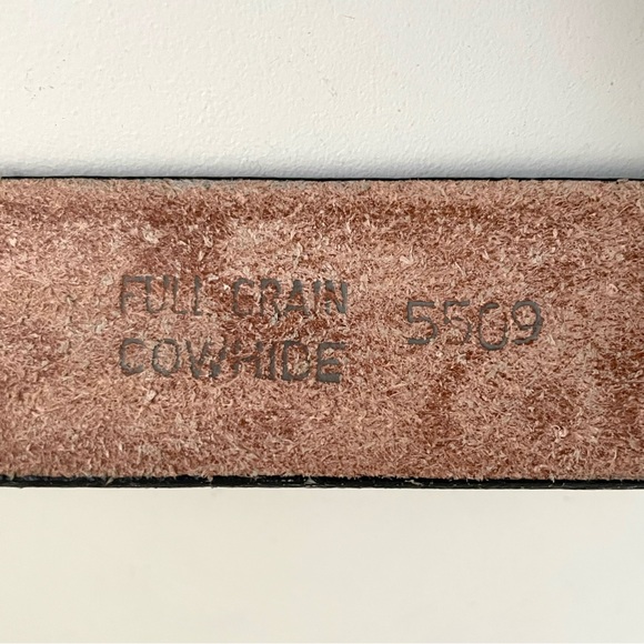 Brushy Creek Western Cowhide Belt - Picture 4 of 10